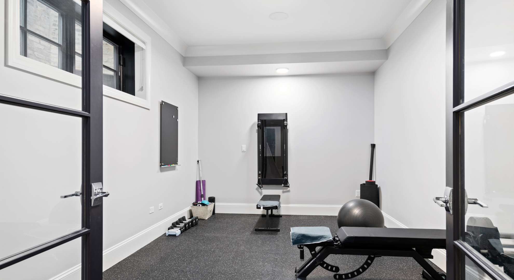 basement gym area