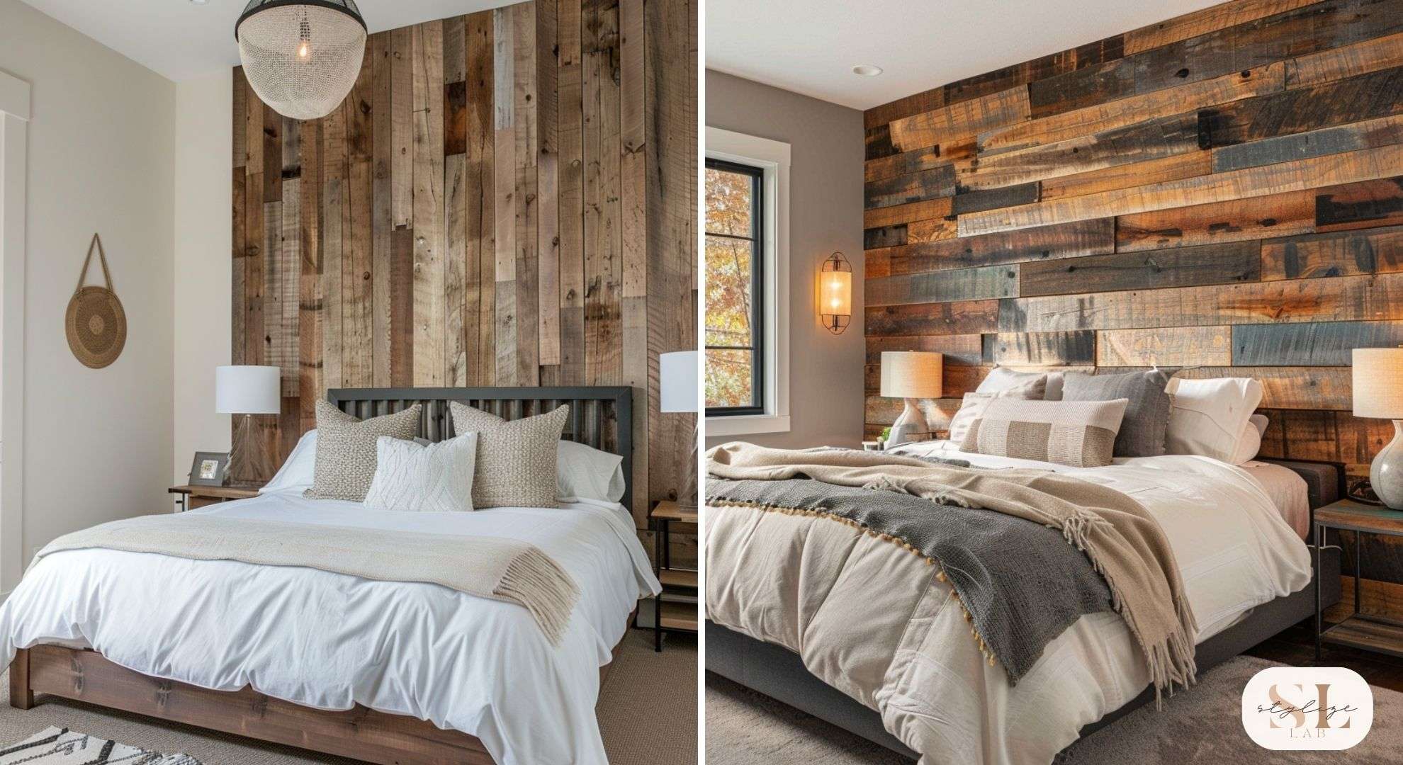 bedroom wall paneling with rustic wood wall panel