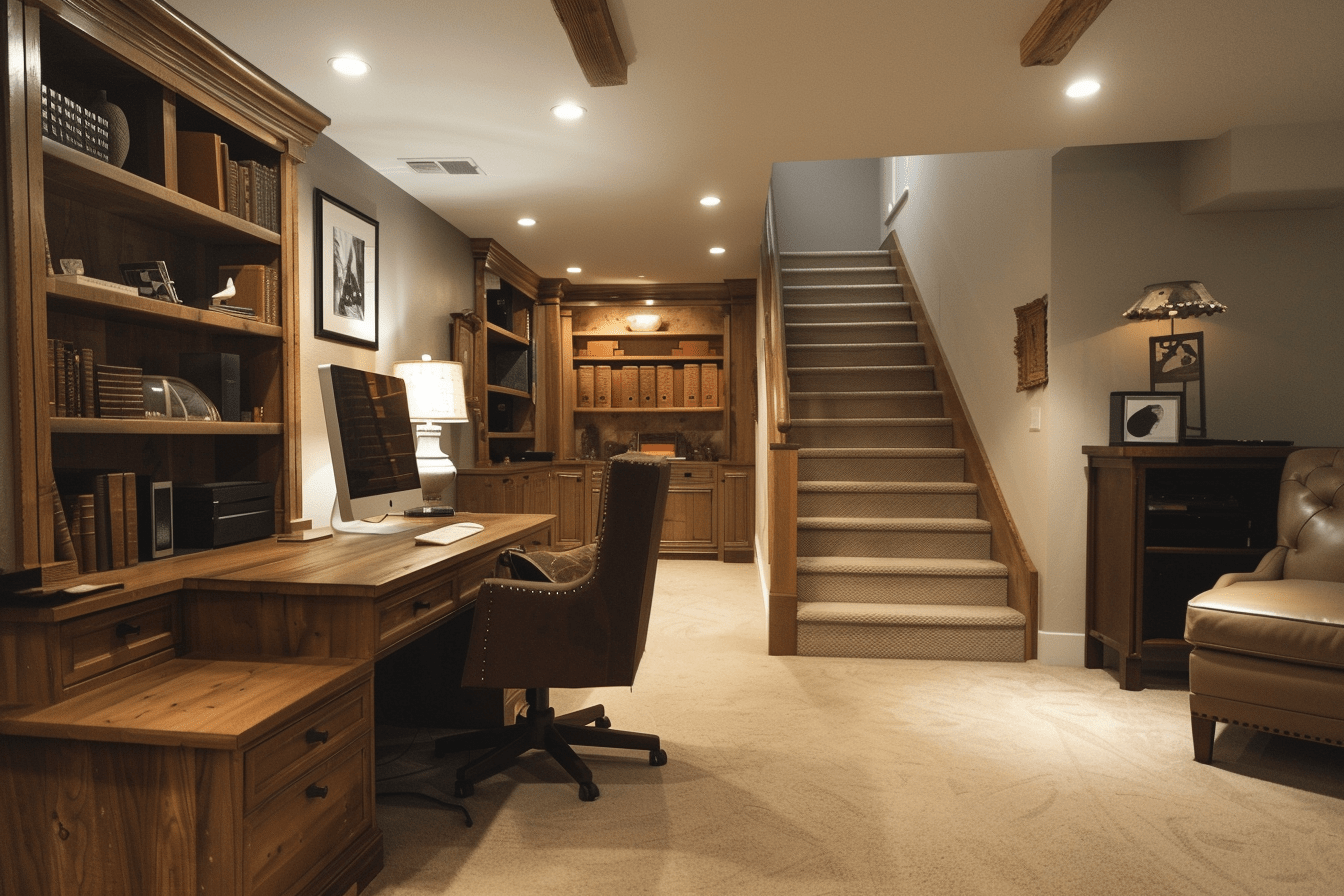 home office basement