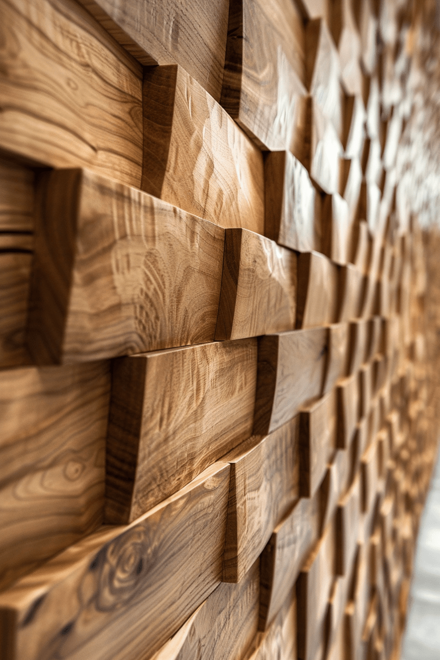 wall panel wood 3d