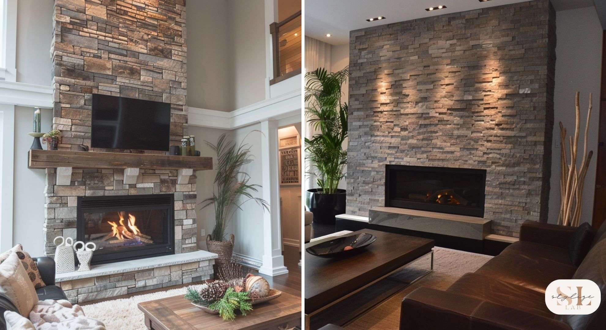 wall paneling fireplace focus stone veneer made