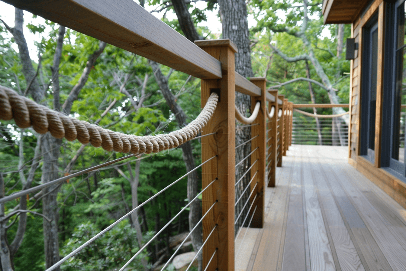 wire and Rope Deck Railing