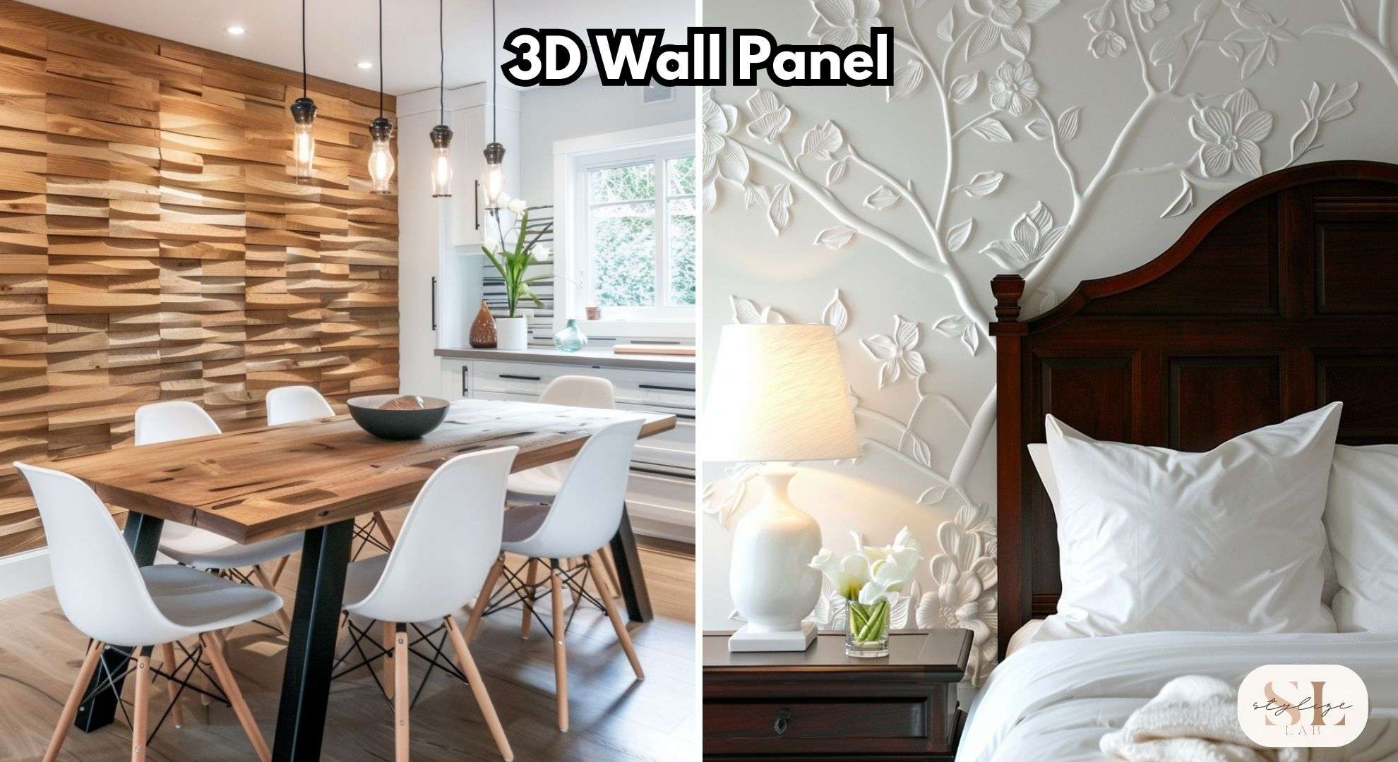 wood 3d panel, bedroom design art 3d wall panel nature