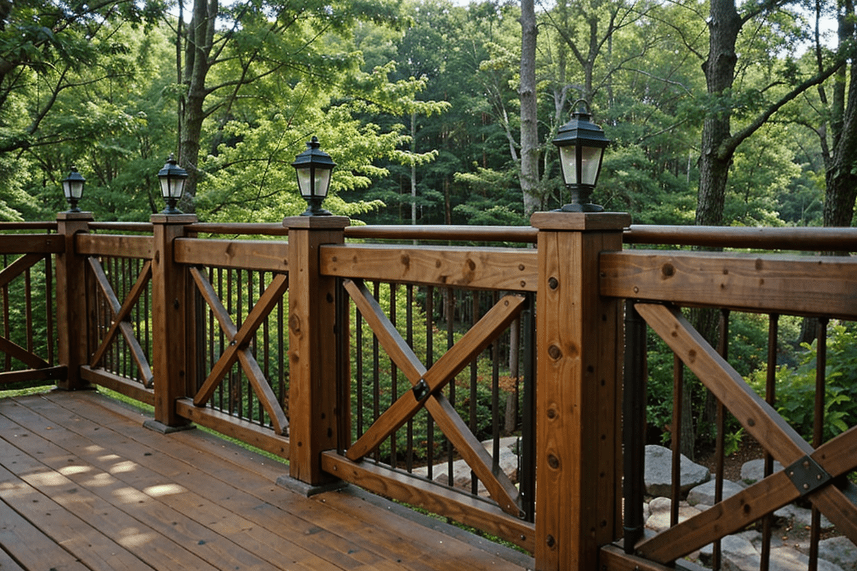 x design deck railing idea