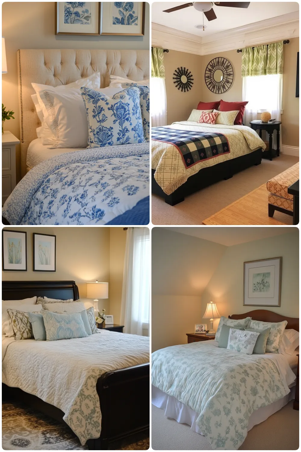 Charming guest bedroom ideas featuring floral bedding and cozy decor accents