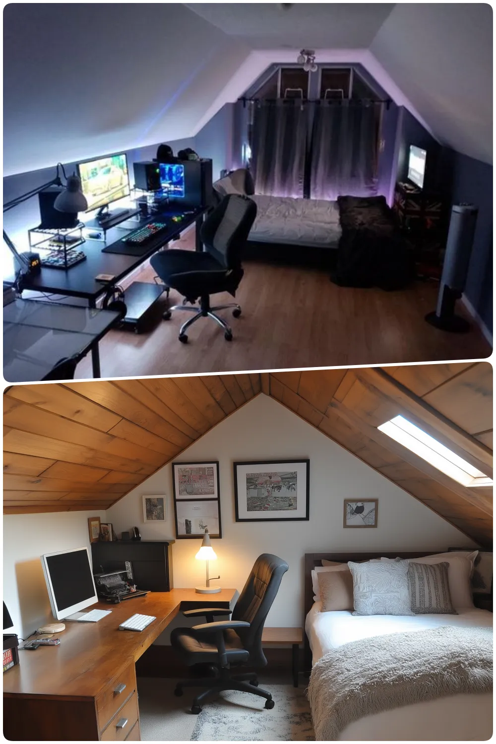 Attic Bedroom Workstation