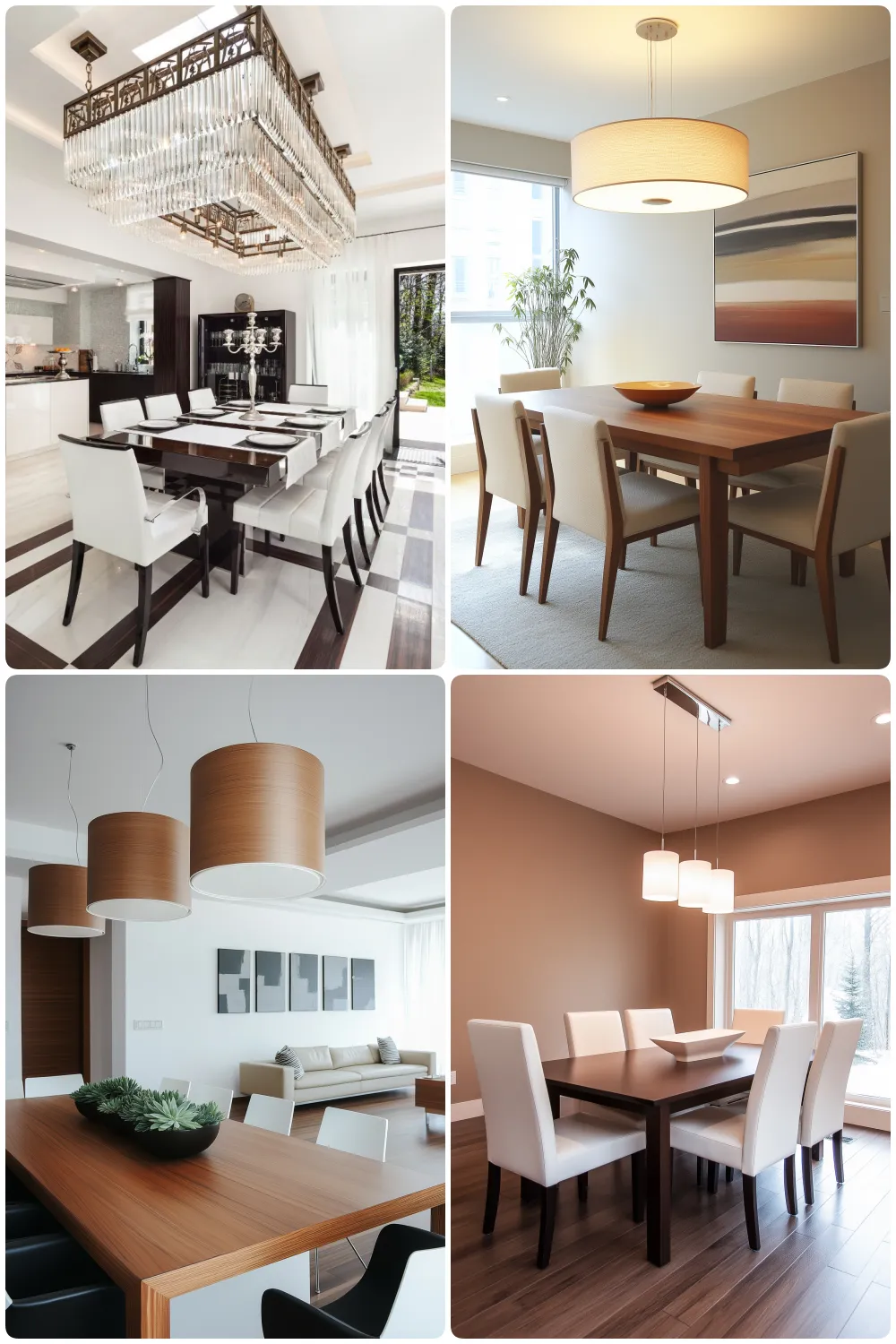 Contemporary dining areas featuring sleek furniture stylish lighting and minimalistic decor for modern elegance