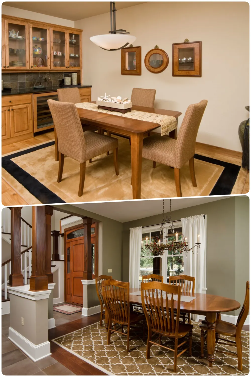 Cozy dining areas featuring wooden furniture warm colors and stylish decor elements for inviting spaces